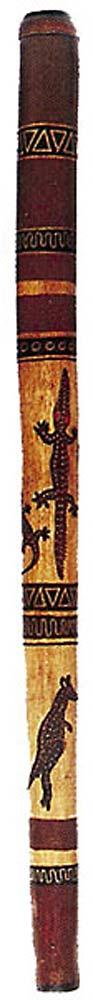 Atlas AW-E10 Bamboo Didgeridoo, painted