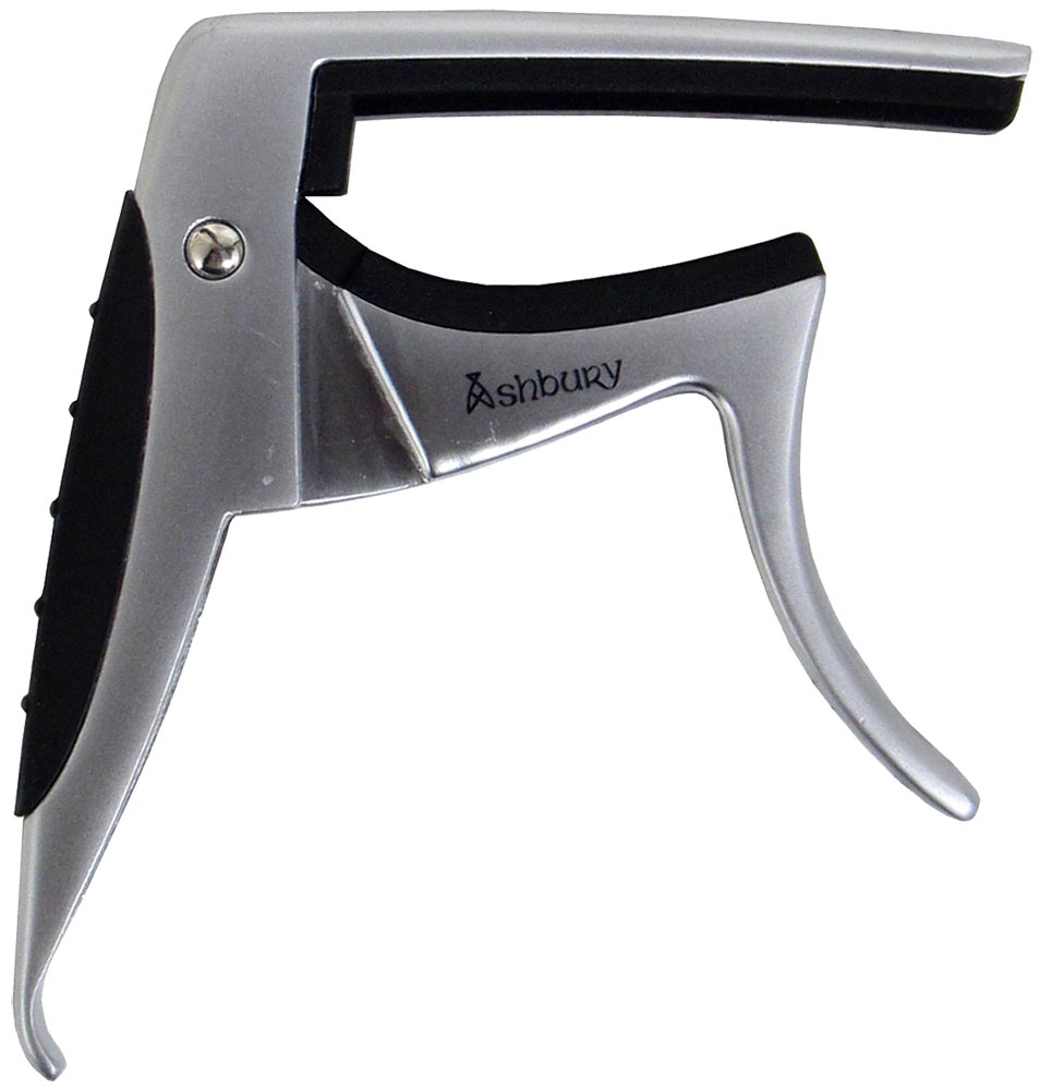 Viking VGA-5000 Classical Guitar Capo Silver color. Unique design for one hand operation.