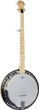 Ashbury AB-65-5E 5 String Electro Banjo, Maple Rolled brass tone ring. Maple bound maple neck. Maple fingerboard.22 Frets