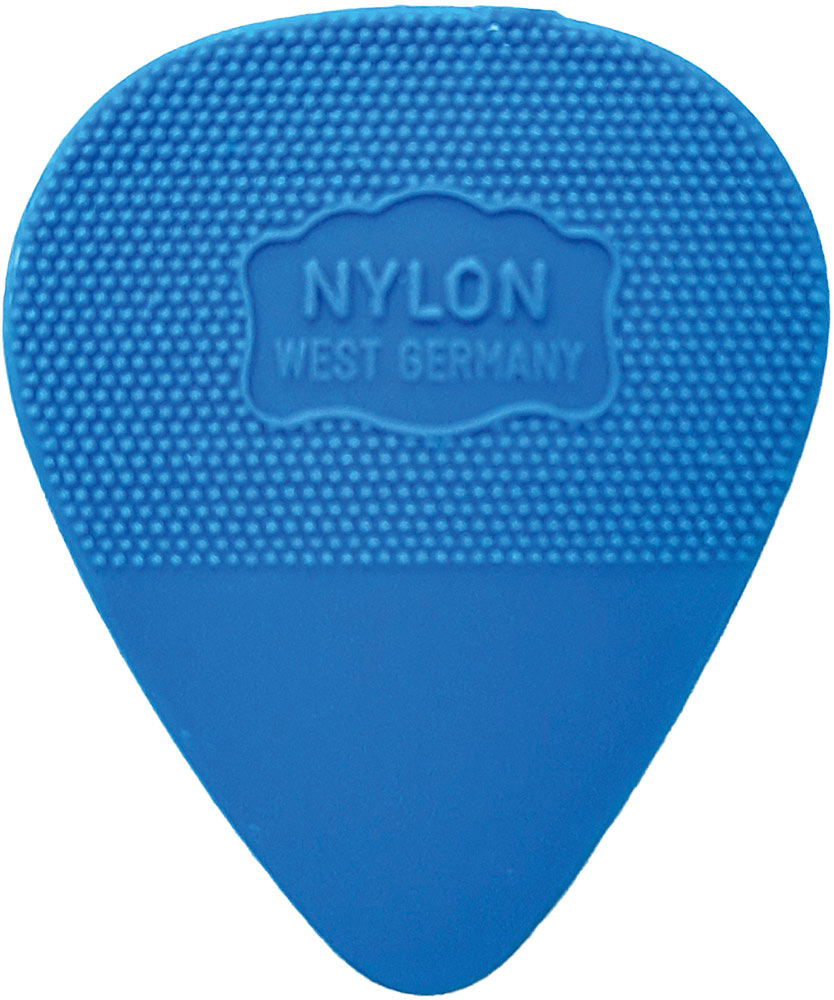 Herdim Blue Nylon Pick. 88mm. Single A single heavy gauge quality nylon guitar pick. Stamped with Germany