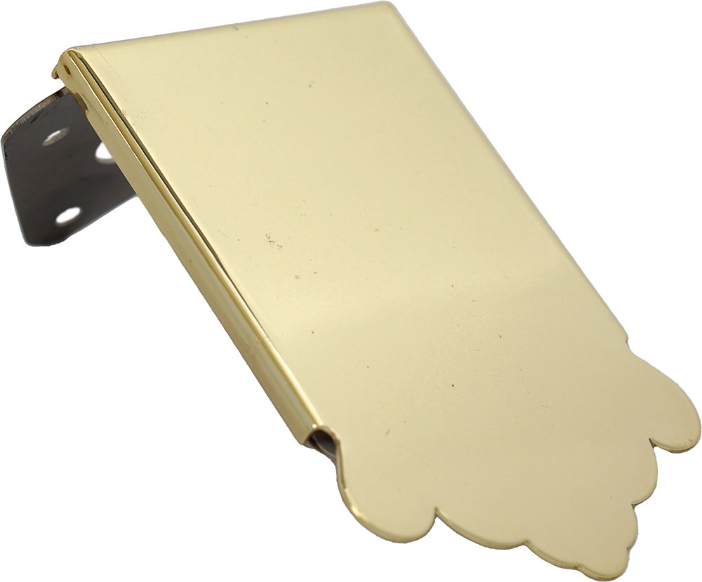 Viking VS-3110G Mandolin Tailpiece, Coverplate Gold plated. A standard mandolin tailpiece