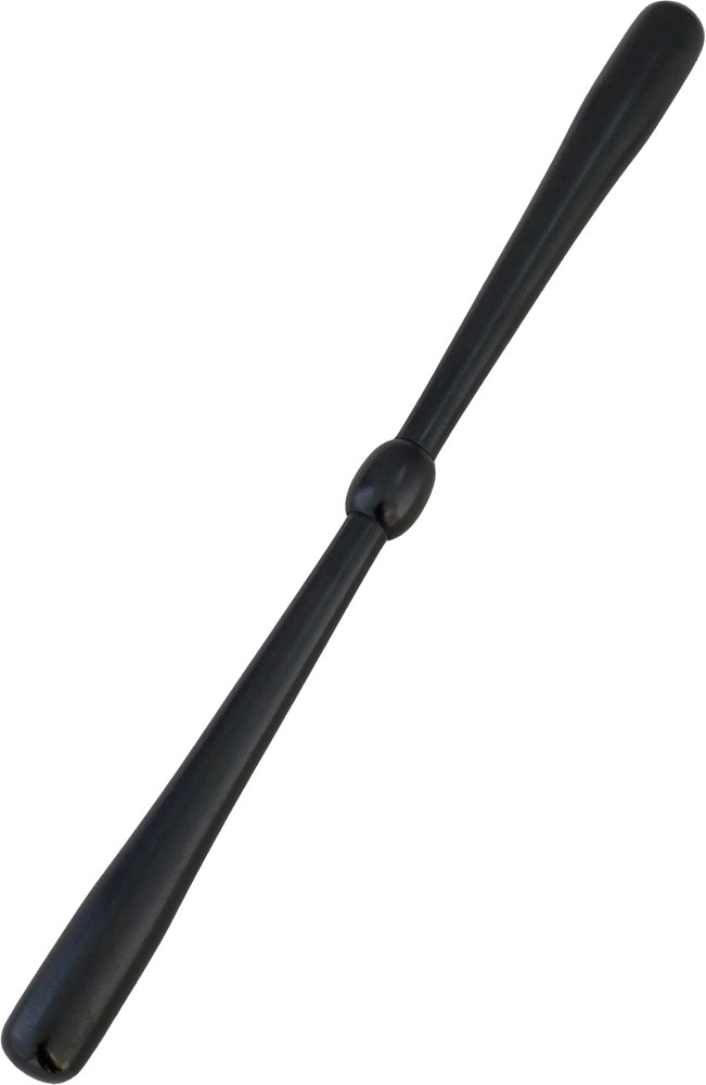 Glenluce GBT-0 Ebony Bodhran Tipper Center ridge and tapers out from center to ends. 23.5cm long