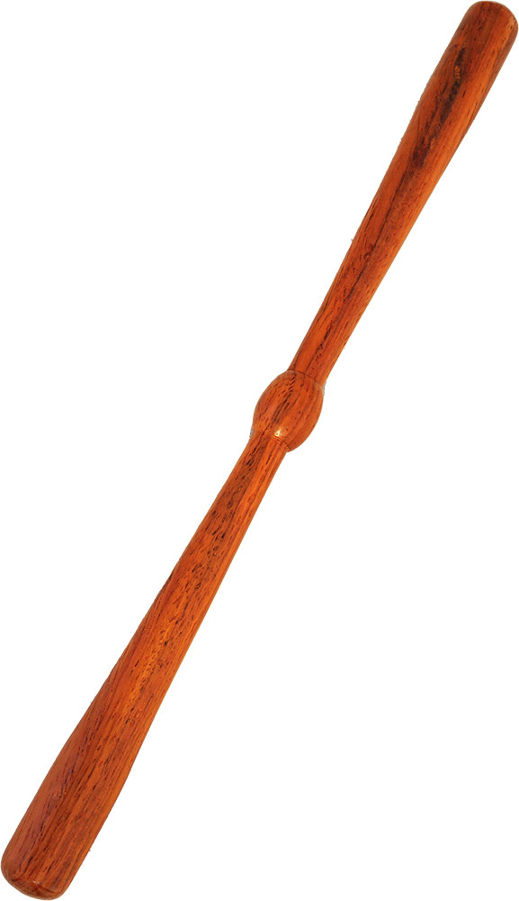 Glenluce GBT-0 Padauk Bodhran Tipper Center ridge and tapers out from center to ends. 23.5cm long