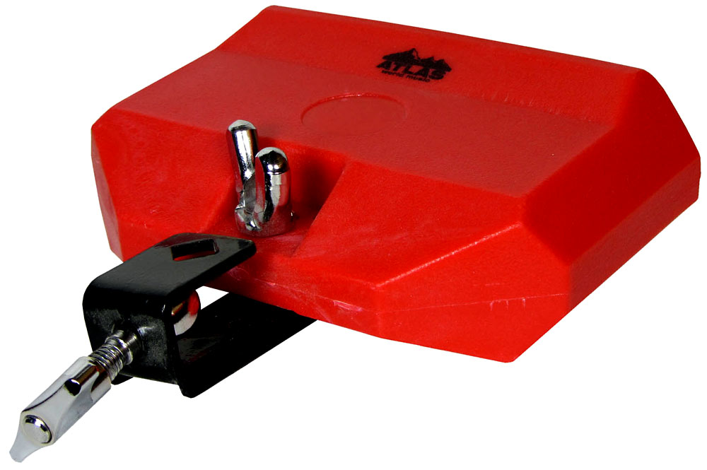 Atlas Large Plastic Tone Block, Red Medium pitch red mountable tone block.15cm long