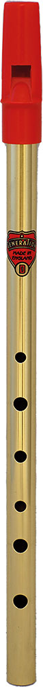 Generation Brass D Whistle, Single Unpackaged single D whistle