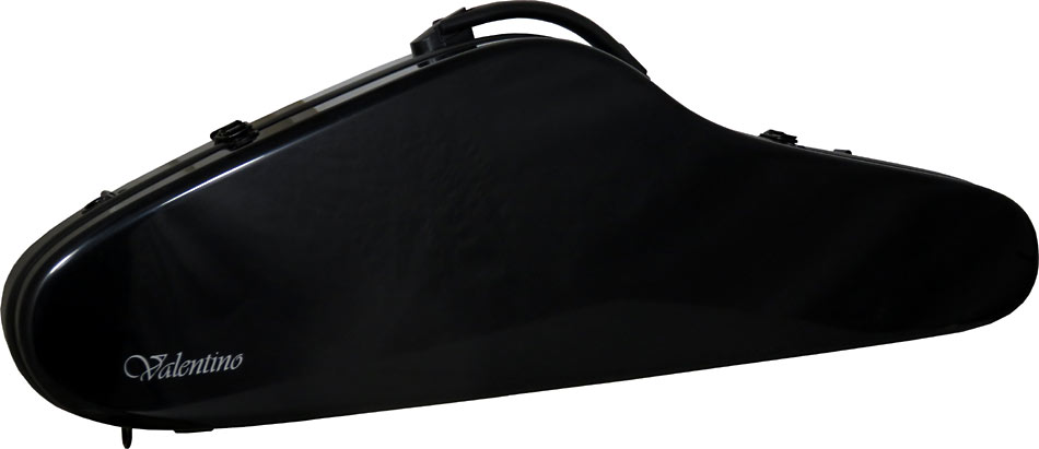 Viking VVC-12 Featherlight Fibre Violin Case Blue exterior with dark blue interior. Fibre reinforced plastic violin case