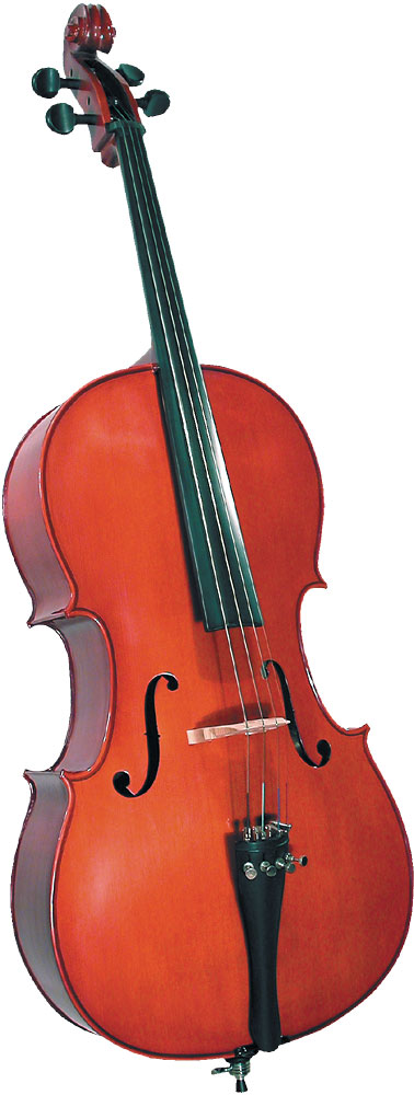 Cremona SC-100 Full Size Cello Outfit Cremona SC-100 Premier Novice Full Size Cello with Dyed Rosewood Fingerboard