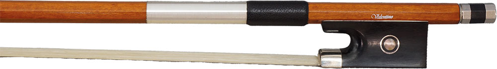 Valentino VVB-925 Violin Bow, 4/4 Size Pernambuco octagonal stick, abalone slide