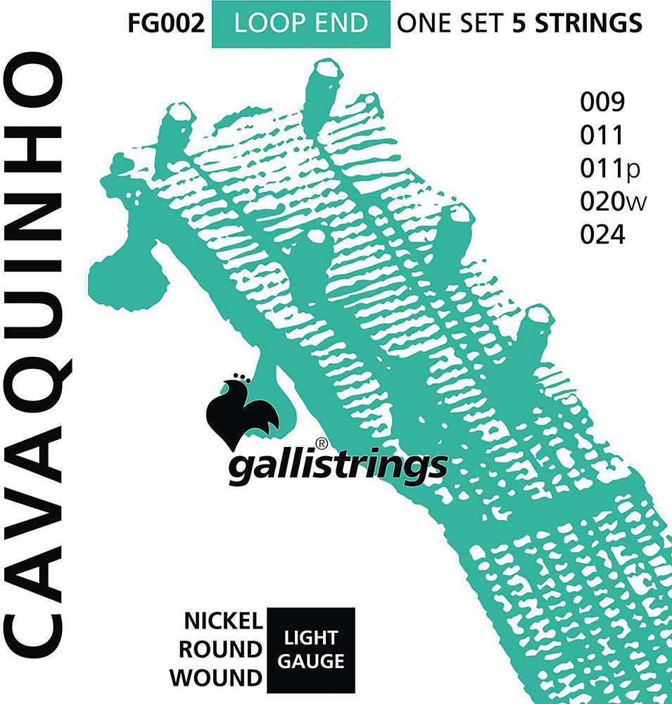 Galli FG002 Cavaquinho String Set Set of loop ended strings for tuning D, B, G, D