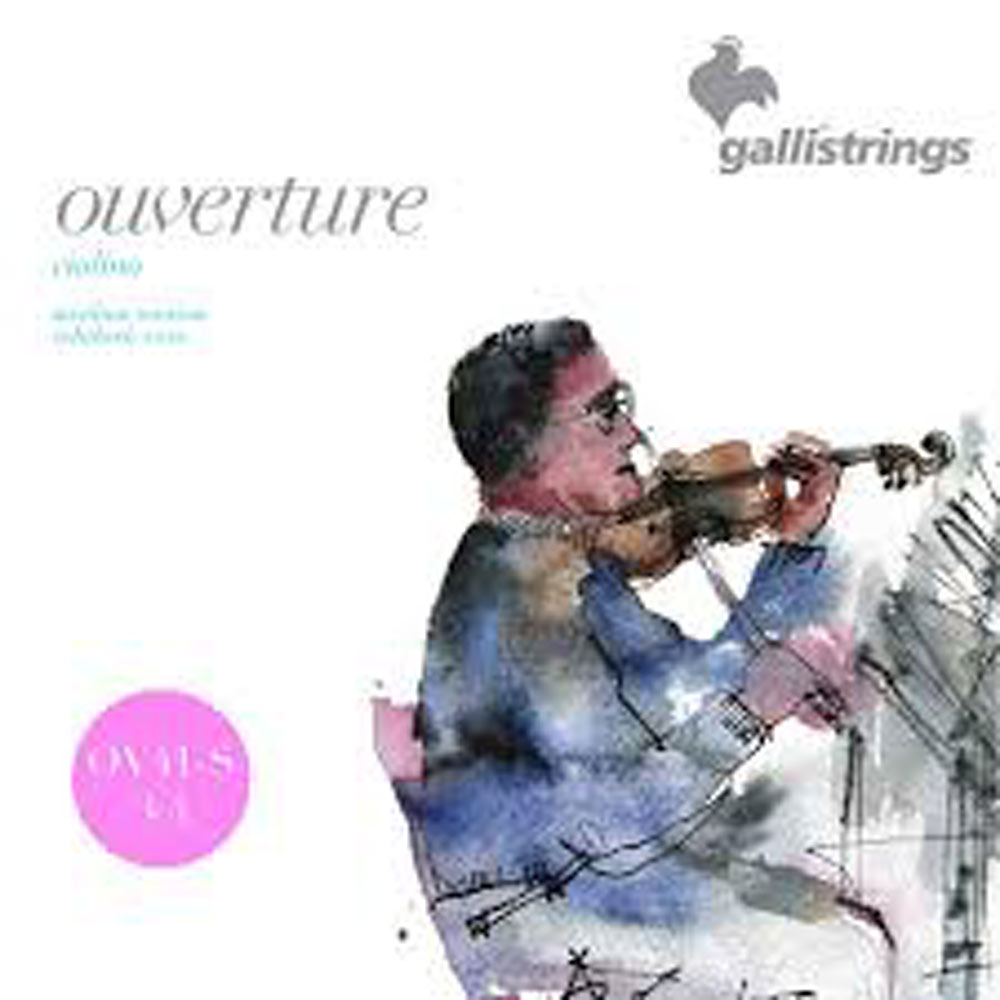 Galli OV41 Violin Overture Strings 3/4 Steel core wound in nickel steel. Medium tension