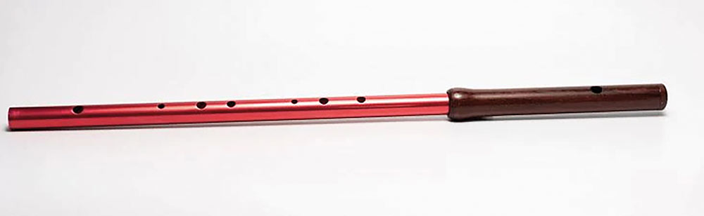 Silverwood SW-RD Irish D Flute. Red Finish Handmade wooden head-joint with a undercut embouchure, aluminum body