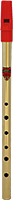 Generation Brass D Whistle, Single Unpackaged single D whistle